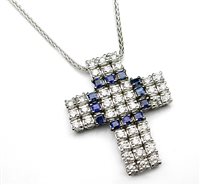 Collier Damiani Femme in Or blanc Zaffiro 1.44 Ct 200081561 - 200081561